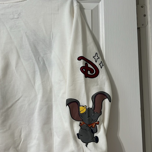 Disney Embroidered Mickey 100 Years Stitch Dumbo White Sweatshirt Shirt Sweater - Picture 10 of 10